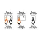 Cables pasa corriente 3 m, 225 A, 8 AWG, con funda, TRUPER 4