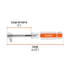 Desarmador de caja 3/8' mango de acetato, TRUPER 2