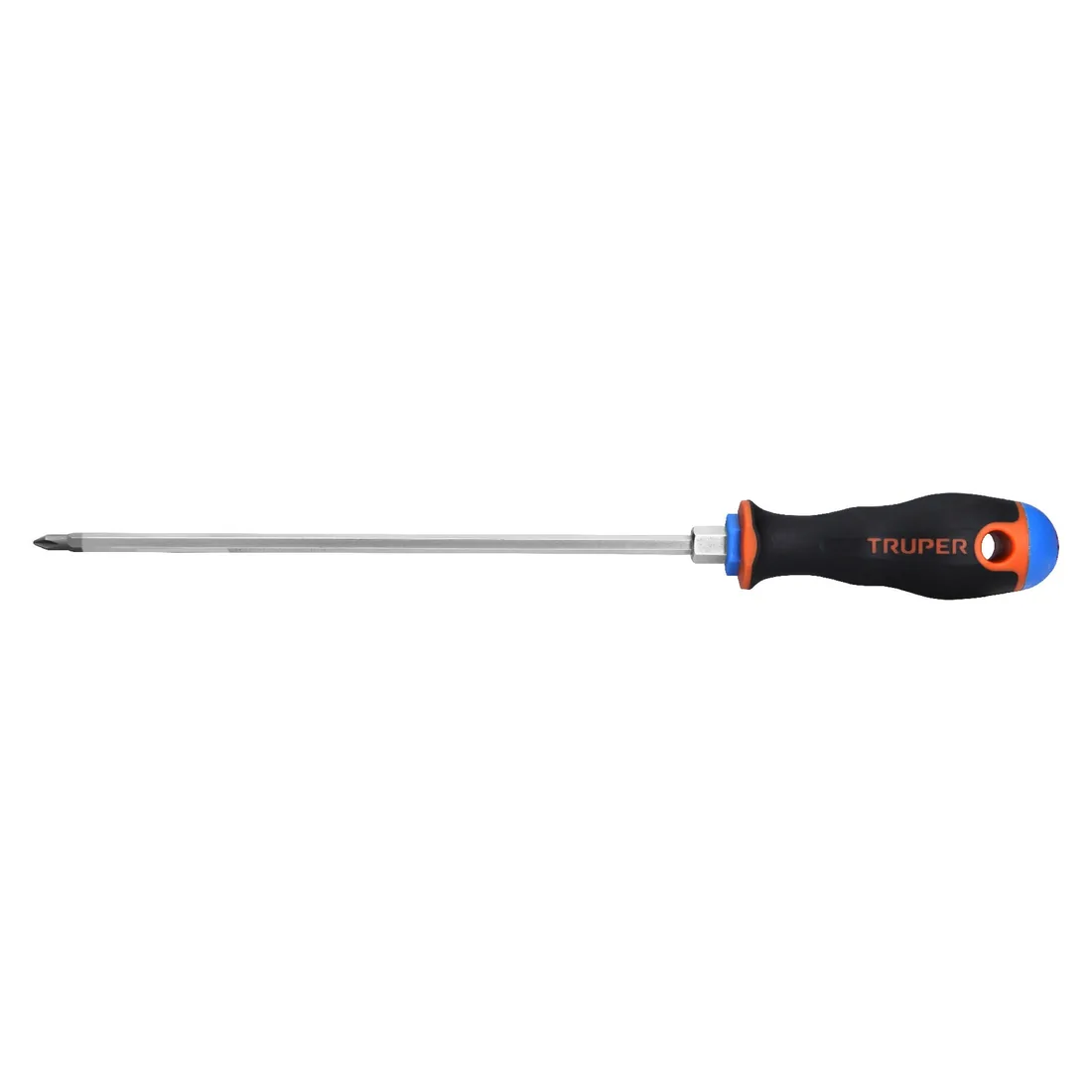 Desarmador de cruz 3/16' x 8' mango Comfort Grip, TRUPER
