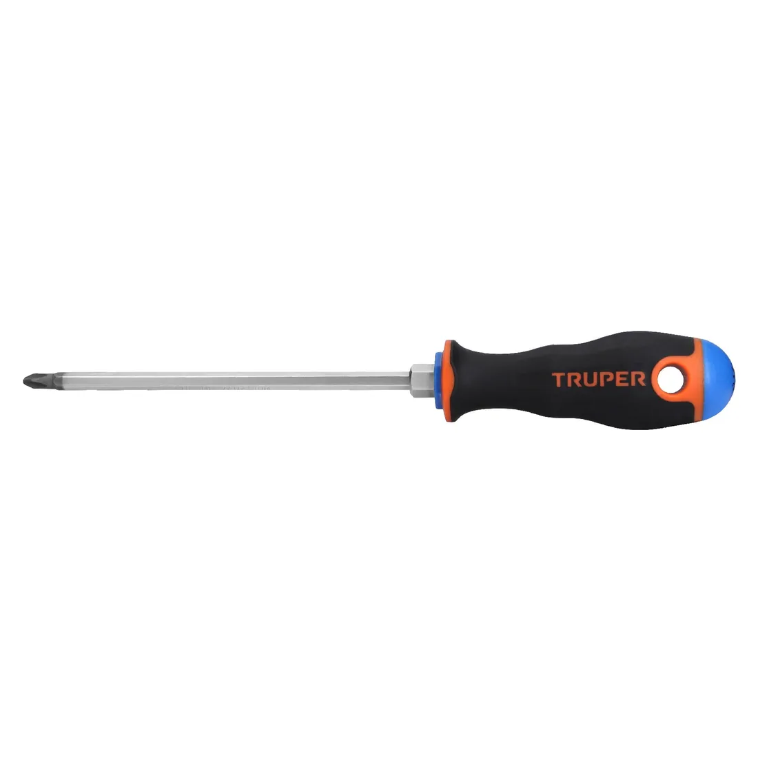 Desarmador de cruz 1/4' x 6' mango Comfort Grip, TRUPER