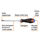 Desarmador de cruz 5/16' x 6' mango Comfort Grip, TRUPER 3