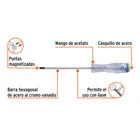 Desarmador de cruz de golpe 1/4' x 6', TRUPER EXPERT 3