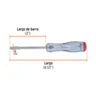Desarmador plano de golpe 3/16' x 3', TRUPER EXPERT 2