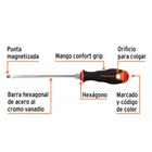 Desarmador plano 3/16' x 6' mango Comfort Grip, TRUPER 4