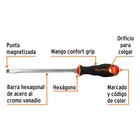 Desarmador plano 3/8' x 8' mango Comfort Grip, TRUPER 3