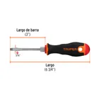 Desarmador plano 3/16' x 3' mango Comfort Grip, TRUPER 2