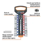 Juego de dados mm y std con matraca, cuadro 3/8', TRUPER 2