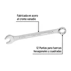Llave combinada 7/16' x 150 mm de largo, PRETUL 2