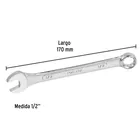 Llave combinada 1/2' x 170 mm de largo, PRETUL 3