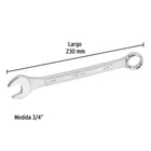 Llave combinada 3/4' x 230 mm de largo, PRETUL 3