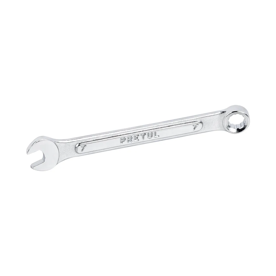 Llave combinada 7 mm x 110 mm de largo, PRETUL