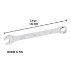 Llave combinada 10 mm x 140 mm de largo, PRETUL 3