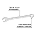 Llave combinada 18 mm x 220 mm de largo, PRETUL 2
