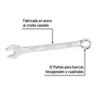 Llave combinada 19 mm x 230 mm de largo, PRETUL 2