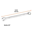 Llave combinada extralarga 3/8' x 164 mm de largo, EXPERT 3