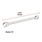 Llave combinada extralarga 7/8' x 316 mm de largo, EXPERT 3