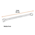 Llave combinada extralarga 8 mm x 145 mm de largo, EXPERT 3