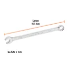 Llave combinada extralarga 9 mm x 157 mm de largo, EXPERT 3