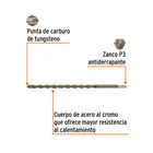 Broca para concreto de 1/2 x 12', TRUPER 2
