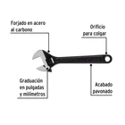 Llave ajustable (perico) 8' pavonada, PRETUL 2