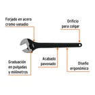 Llave ajustable (perico) 15' profesional pavonada, EXPERT 2