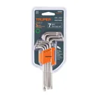 Juego de 7 llaves torx largas con organizador abatible 4