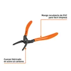 Pinza punta recta 7' para cerrar anillos, mango de PVC 4