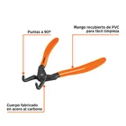 Pinza punta a 90° 6-3/4' para cerrar anillos, mango de PVC 4