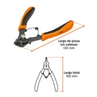 Pinza para anillos de retención 6' 4 cabezas intercambiables 9