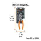 Pinza de chofer 6' mango de PVC, TRUPER 5