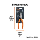 Pinza de corte diagonal 6' mango de PVC, TRUPER 3