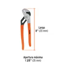 Pinza de extensión 8' mango de PVC, TRUPER 3