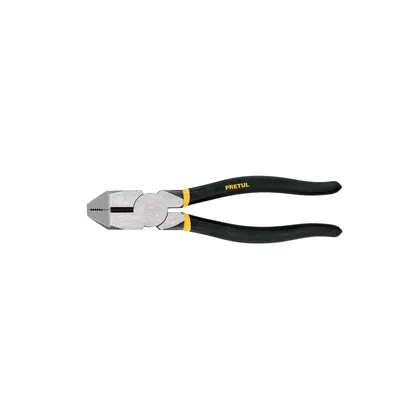 Pinza para electricista 9' uso rudo, mango de PVC, PRETUL
