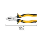 Pinza para electricista 7' mango Comfort Grip, PRETUL 3