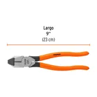 Pinza para electricista 9' uso rudo, mango PVC, TRUPER 3