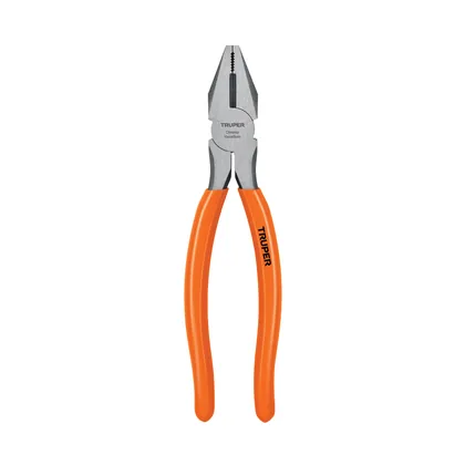 Pinza para electricista 8' mango de PVC, TRUPER