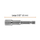 Estuche con 5 dados magnéticos de 5/16' largo 2-1/2', EXPERT 3