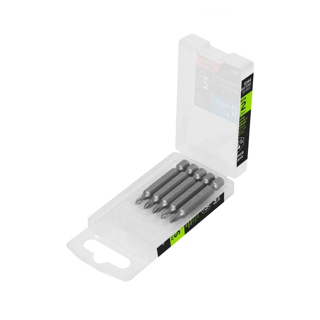 Estuche con 5 puntas de cruz PH0 largo 2', TRUPER EXPERT