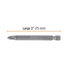 Estuche con 5 puntas de cruz PH2 largo 3', TRUPER EXPERT 2