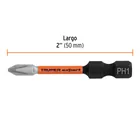 Estuche con 5 puntas de cruz PH1 de impacto largo 2' 4