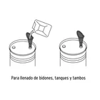 Embudo plástico 250 ml, cuello rígido, TRUPER 4