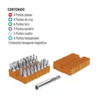 Juego de puntas mixtas 1', 33 piezas en organizador plástico 2
