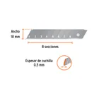 Estuche con 10 cuchillas SK2 de 18 mm para cutter, EXPERT 2
