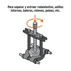 Juego extractores de baleros y poleas, 13 piezas, TRUPER 3