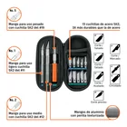 Juego de exactos profesional con 13 cuchillas,estuche,TRUPER 4