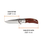 Navaja abatible 3-1/2' mango de madera, TRUPER 2