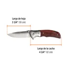 Navaja abatible 4-3/4' mango de madera, TRUPER 2