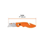 Navaja abatible 7' cuerpo de aluminio y acero inox, TRUPER 3