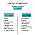Cortapernos 12', profesional, TRUPER 4