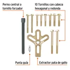 Extractor pata de gallo, 13 piezas, TRUPER 2